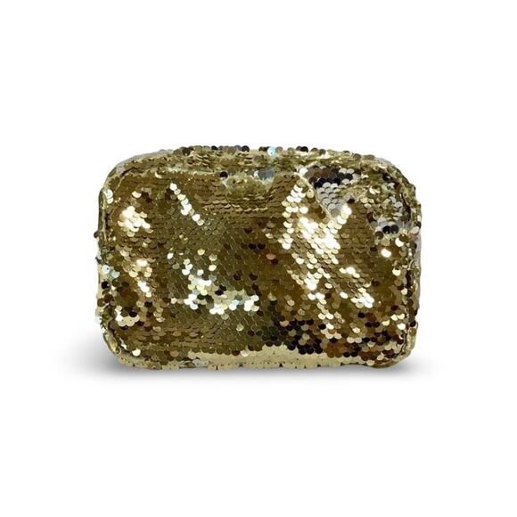 Gold Sequins Makeup Zip Pouch - Picture 1 of 4